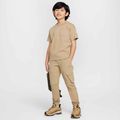 Nike Sportswear City Utility vaikiškos kelnės su parašiutu smėlio/juodos spalvos 2