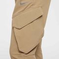 Nike Sportswear City Utility vaikiškos kelnės su parašiutu smėlio/juodos spalvos 7