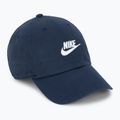 Nike Club Unstructured Futura Wash obsidiano/baltos spalvos beisbolo kepuraitė