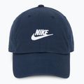 Nike Club Unstructured Futura Wash obsidiano/baltos spalvos beisbolo kepuraitė 2