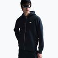 Vyriška "Nike Club" striukė su gobtuvu obsidiano/obsidiano/baltos spalvos