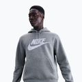 Vyriškas džemperis Nike Club Pullover Hoodie dark grey heather/light smoke grey/white 4
