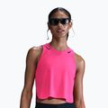 Moteriški bėgimo marškinėliai Nike AeroSwift hyper pink/black