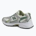 New Balance 530 sidabrinio metalo/žalios spalvos bateliai 3