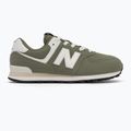 Batai New Balance 574's V1 dark olivine 2