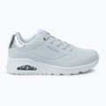 Moteriški batai SKECHERS Uno Shimmer Away white/silver 2