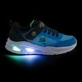 SKECHERS Meteor Lights juodi/mėlyni vaikiški batai 9