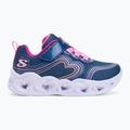 Vaikiški batai SKECHERS Heart Lights Retro Hearts navy leather/multi trim 2