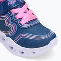 Vaikiški batai SKECHERS Heart Lights Retro Hearts navy leather/multi trim 7