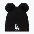 Moteriška žieminė kepurė New Era Wmns Double Pom La Dodgers black