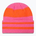 Moteriška žieminė kepurė New Era Stripe Cuff Knit Beanie pastel pink 2
