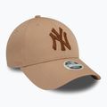 Moteriška kepuraitė su snapeliu New Era Metallic 9FORTY New York Yankees beige