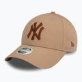 Moteriška kepuraitė su snapeliu New Era Metallic 9FORTY New York Yankees beige 2