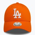 Moteriška kepuraitė su snapeliu New Era League Essential 9FORTY Los Angeles Dodgers orange 3