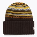 Moteriška žieminė kepurė New Era Rail Isle Cuff Knit Beanie dark brown