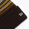 Moteriška žieminė kepurė New Era Rail Isle Cuff Knit Beanie dark brown 3