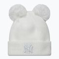 Moteriška žieminė kepurė New Era Double Pom Knit Beanie New York Yankees white