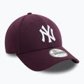 Kepuraitė su snapeliu New Era Melton Wool 9FORTY New York Yankees purple