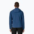 Vyriška softshell striukė Patagonia R2 TechFace Hoody clement blue 3