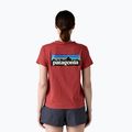 Moteriški marškinėliai Patagonia P-6 Logo Responsibili-Tee potters red 2