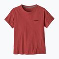 Moteriški marškinėliai Patagonia P-6 Logo Responsibili-Tee potters red 3
