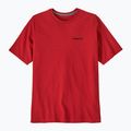 Vyriški marškinėliai Patagonia P-6 Logo Responsibili-Tee amanita red