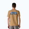 Vyriški marškinėliai Patagonia P-6 Logo Responsibili-Tee talon gold 2