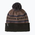 Žieminė kepurė Patagonia Powder Town park stripe: marlow brown