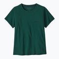 Moteriški marškinėliai Patagonia P-6 Logo Responsibili-Tee cascade green 3