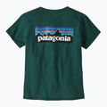 Moteriški marškinėliai Patagonia P-6 Logo Responsibili-Tee cascade green 4