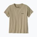 Moteriški marškinėliai Patagonia P-6 Logo Responsibili-Tee pumice