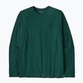 Vyriški marškinėliai ilgomis rankovėmis Patagonia P-6 Logo Responsibili cascade green