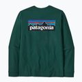 Vyriški marškinėliai ilgomis rankovėmis Patagonia P-6 Logo Responsibili cascade green 2