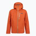 Vyriškas lietpaltis Patagonia Granite Crest Rain coal orange