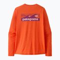 Vyriški marškinėliai ilgomis rankovėmis Patagonia Capilene Cool Daily - Boardshort Logo orange peel/light orange peel x-dye 3
