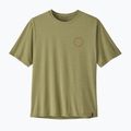 Vyriški žygių marškinėliai Patagonia Cap Cool Daily Shirt - Spoke Stencil gumtree green - light gumtree green x-dye