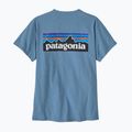 Moteriški marškinėliai Patagonia P-6 Logo Responsibili-Tee shore blue 2