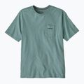 Vyriški marškinėliai Patagonia Boardshort Logo Pocket Responsibili blue sage