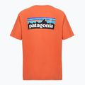 Vyriški marškinėliai Patagonia P-6 Logo coal orange 2