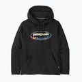 Vyriškas džemperis Patagonia '95 Oval Logo Uprisal Hoody Black: Kaleido