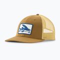 Moteriška kepurė su snapeliu Patagonia Flying Fish LoPro Trucker flying fish fork/bobcat brown 3