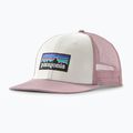Kepurė su snapeliu Patagonia P-6 Logo Trucker white w/quiet violet