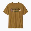 Vyriški marškinėliai Patagonia '95 Oval Logo bobcat brown/sunshine 2