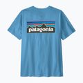 Vyriški marškinėliai Patagonia P-6 Shore blue logo