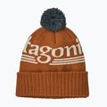 Žieminė kepurė Patagonia Powder Town hut tripper logo: cinnamon brown 2