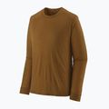 Vyriški žygio marškinėliai ilgomis rankovėmis Patagonia Cap Cool Merino Blend LS wolf brown