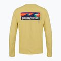 Vyriški ilgomis rankovėmis marškinėliai Patagonia Cap Cool Daily Boardshort Logo LS limestone yellow - Light Limestone yellow x-dye 2