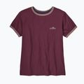 Moteriški marškinėliai Patagonia Fitz Roy Foothills Ringer Tee berry fig