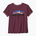Moteriški marškinėliai Patagonia Fitz Roy Foothills Ringer Tee berry fig 2
