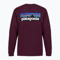 Vyriški ilgomis rankovėmis marškinėliai Patagonia P-6 Logo Responsibili berry fig 2